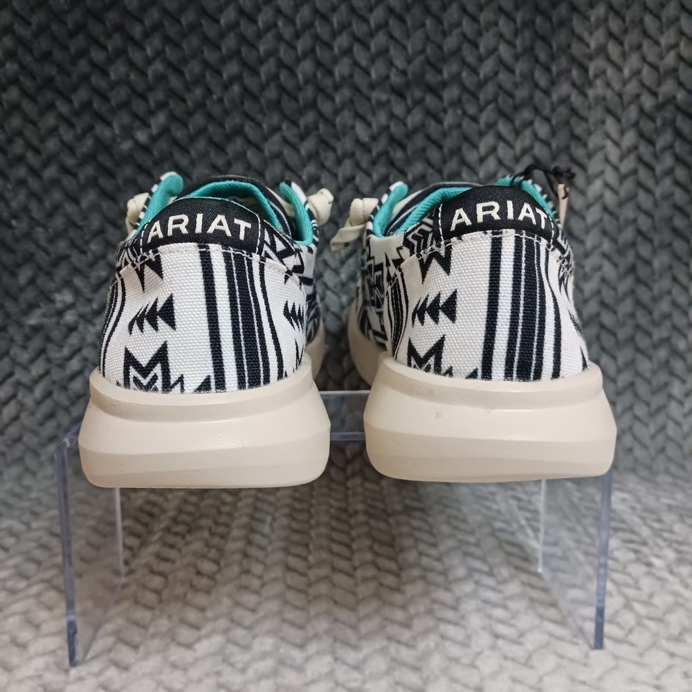 Ariat Hilo Stark Southwest Women's Sneakers Shoes Aztec Print Black White Sz 10B - Picture 3 of 10